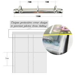 A5 3-hole Card Storage Bag 1/2/4/6 Pockets Collection Book 4R 6inch 10×15 Photo Wedding Album Trading Game Star Cards Protector