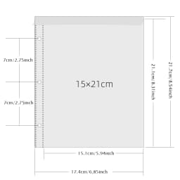 A5 3-hole Card Storage Bag 1/2/4/6 Pockets Collection Book 4R 6inch 10×15 Photo Wedding Album Trading Game Star Cards Protector