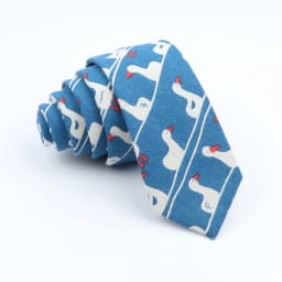 New Cartoon Linen Tie Skinny Casual Necktie For Wedding Party Neckties Classic Suits Floral Animal Print Neck Ties Cravat Gift
