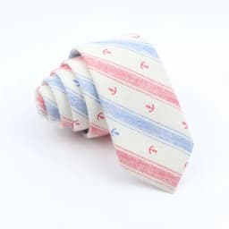 New Cartoon Linen Tie Skinny Casual Necktie For Wedding Party Neckties Classic Suits Floral Animal Print Neck Ties Cravat Gift