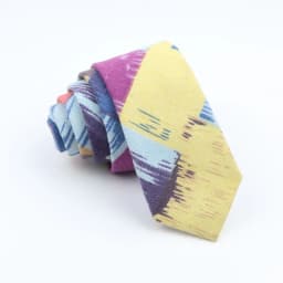 New Cartoon Linen Tie Skinny Casual Necktie For Wedding Party Neckties Classic Suits Floral Animal Print Neck Ties Cravat Gift