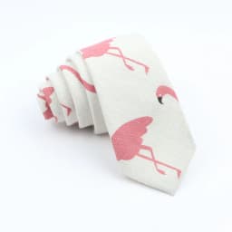 New Cartoon Linen Tie Skinny Casual Necktie For Wedding Party Neckties Classic Suits Floral Animal Print Neck Ties Cravat Gift