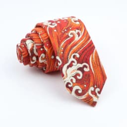 New Cartoon Linen Tie Skinny Casual Necktie For Wedding Party Neckties Classic Suits Floral Animal Print Neck Ties Cravat Gift