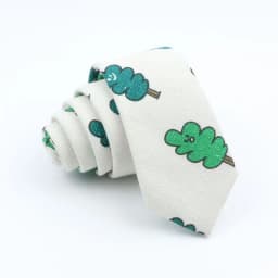 New Cartoon Linen Tie Skinny Casual Necktie For Wedding Party Neckties Classic Suits Floral Animal Print Neck Ties Cravat Gift