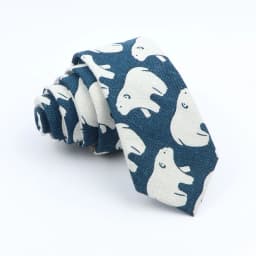 New Cartoon Linen Tie Skinny Casual Necktie For Wedding Party Neckties Classic Suits Floral Animal Print Neck Ties Cravat Gift