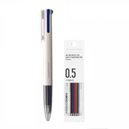 KACO EASY 4 Functions Pen KACOGREEN Multifunction Pens 0.5mm Refill Black Blue Red Green Refill Gel Pen for Office