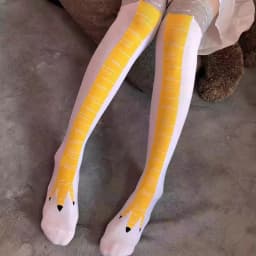 1/2 pair Adorable and Humorous Chicken Feet-Inspired Long Tube Socks with Unique Personality for Fashion-Conscious Individuals