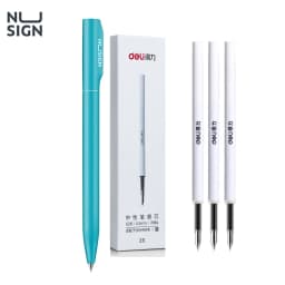 NUSIGN Gel Pen 0.5MM Refill for Xiaomi Sign Pens Colorful Neutral Pens Rotary Switch Smooth Writing Pen For Office Home School