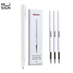 NUSIGN Gel Pen 0.5MM Refill for Xiaomi Sign Pens Colorful Neutral Pens Rotary Switch Smooth Writing Pen For Office Home School