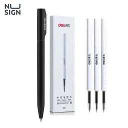 NUSIGN Gel Pen 0.5MM Refill for Xiaomi Sign Pens Colorful Neutral Pens Rotary Switch Smooth Writing Pen For Office Home School
