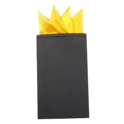Men's Pre-folded Pocket Square Candy Color Silk Handkerchiefs Formal Wedding Party Business Chest Towel Hanky Black White Red
