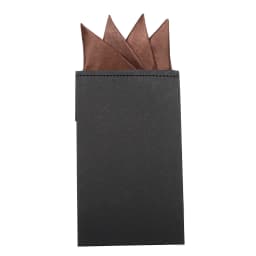 Men's Pre-folded Pocket Square Candy Color Silk Handkerchiefs Formal Wedding Party Business Chest Towel Hanky Black White Red