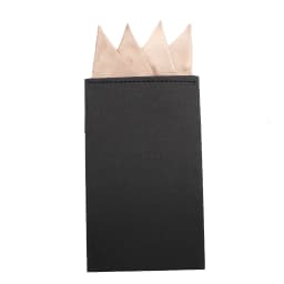 Men's Pre-folded Pocket Square Candy Color Silk Handkerchiefs Formal Wedding Party Business Chest Towel Hanky Black White Red