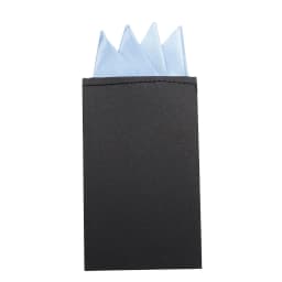Men's Pre-folded Pocket Square Candy Color Silk Handkerchiefs Formal Wedding Party Business Chest Towel Hanky Black White Red