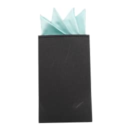Men's Pre-folded Pocket Square Candy Color Silk Handkerchiefs Formal Wedding Party Business Chest Towel Hanky Black White Red
