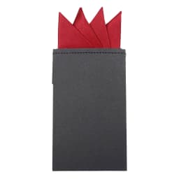 Men's Pre-folded Pocket Square Candy Color Silk Handkerchiefs Formal Wedding Party Business Chest Towel Hanky Black White Red