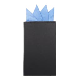 Men's Pre-folded Pocket Square Candy Color Silk Handkerchiefs Formal Wedding Party Business Chest Towel Hanky Black White Red