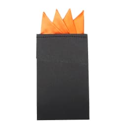 Men's Pre-folded Pocket Square Candy Color Silk Handkerchiefs Formal Wedding Party Business Chest Towel Hanky Black White Red