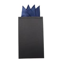 Men's Pre-folded Pocket Square Candy Color Silk Handkerchiefs Formal Wedding Party Business Chest Towel Hanky Black White Red