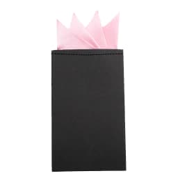 Men's Pre-folded Pocket Square Candy Color Silk Handkerchiefs Formal Wedding Party Business Chest Towel Hanky Black White Red