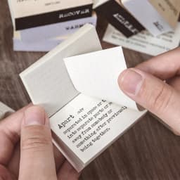 JIANWU 100 Sheets Dictionary Library Series Memo Pad Basic Decoration Material Paper Statement Notes Journal School Stationery