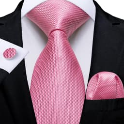 High Quality Pink Striped Paisley Men's Tie Set 8cm Business Wedding Party Accessories Men Necktie Hanky Set Men Gift