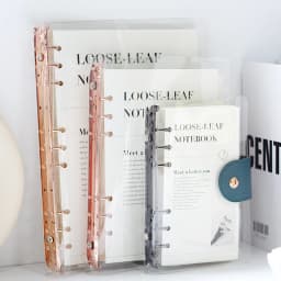 A5A6 B5 Rose Gold With 90 Sheet Inner Page Notebook Planner Organizer Binder Books Journal Diary Office Supplies Notebook