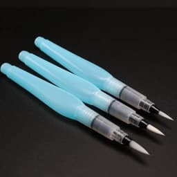 1pc Watercolor Paint Brush Art Supplies Waterbrush Pen Large Capacity Calligraphy Painting Brush Water Tank Storage Pen