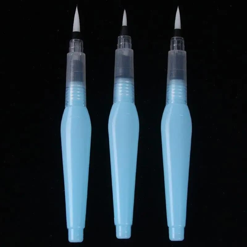 1pc Watercolor Paint Brush Art Supplies Waterbrush Pen Large Capacity Calligraphy Painting Brush Water Tank Storage Pen