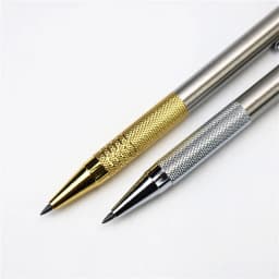 2.0 Metal Mechanical Pencil Student Drawing and Writing Pen Free Eraser5 Pencil Leads and Sharpener