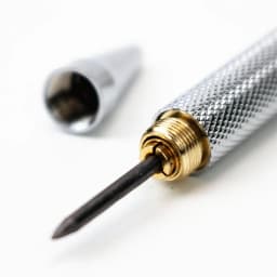 2.0 Metal Mechanical Pencil Student Drawing and Writing Pen Free Eraser5 Pencil Leads and Sharpener
