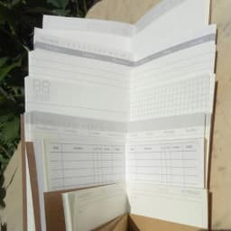 1PC Kraft Paper Notebook Filler Paper Inserts Blank Dot Grid Notepad Diary Journal Traveler's Notebook Refill Planner Organizer