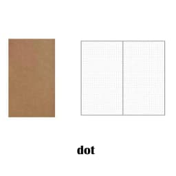 1PC Kraft Paper Notebook Filler Paper Inserts Blank Dot Grid Notepad Diary Journal Traveler's Notebook Refill Planner Organizer