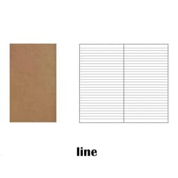 1PC Kraft Paper Notebook Filler Paper Inserts Blank Dot Grid Notepad Diary Journal Traveler's Notebook Refill Planner Organizer