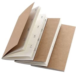 1PC Kraft Paper Notebook Filler Paper Inserts Blank Dot Grid Notepad Diary Journal Traveler's Notebook Refill Planner Organizer