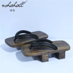 Summer Man Slipper Japanese Geta Wooden Clogs Sandals Samurai Cosplay Shoes Women Man Flip Flops Thick Bottom Platform Shoe