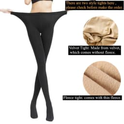 DOIAESKV Women Tight Plus Size Warm Winter Fleece Pantyhose 120D High Waist Female Stretchy Autumn Velvet Thermal Stocking Women