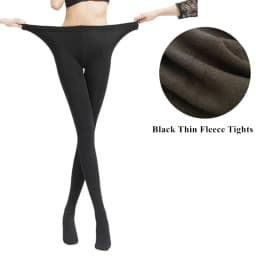 DOIAESKV Women Tight Plus Size Warm Winter Fleece Pantyhose 120D High Waist Female Stretchy Autumn Velvet Thermal Stocking Women