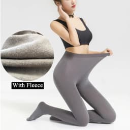 DOIAESKV Women Tight Plus Size Warm Winter Fleece Pantyhose 120D High Waist Female Stretchy Autumn Velvet Thermal Stocking Women
