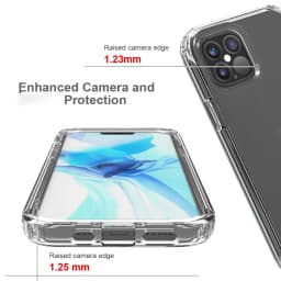 2 IN 1 Shockproof Silicone Protection Transparent Back Cover For iPhone 16 15 13 12 11 14 Pro Max XR XS MAX X SE 6 7 8 Plus Case