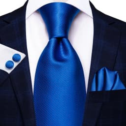 Hi-Tie Light Blue Striped Novelty Silk Wedding Tie For Men Handky Cufflinks Nicktie Set Fashion Design Business Party Dropship