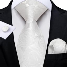 Black Red Rose Floral Ties For Men 8cm Men's Neck Tie Handkerchief Cufflinks Set Business Wedding Tie Gift For Men DiBanGu