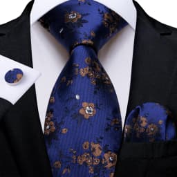 Black Red Rose Floral Ties For Men 8cm Men's Neck Tie Handkerchief Cufflinks Set Business Wedding Tie Gift For Men DiBanGu
