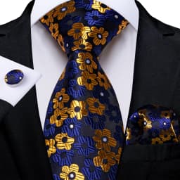 Black Red Rose Floral Ties For Men 8cm Men's Neck Tie Handkerchief Cufflinks Set Business Wedding Tie Gift For Men DiBanGu