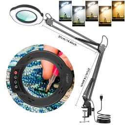 4.3" Real Class 10X Magnlification Stepless pimming 5 Color Mode 84 Of Them LED 10 Levels Provide Bright Light Brightness