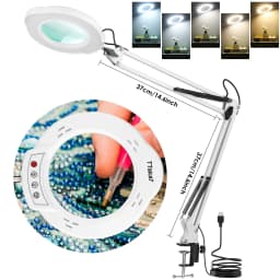 4.3" Real Class 10X Magnlification Stepless pimming 5 Color Mode 84 Of Them LED 10 Levels Provide Bright Light Brightness