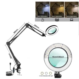 4.3" Real Class 10X Magnlification Stepless pimming 5 Color Mode 84 Of Them LED 10 Levels Provide Bright Light Brightness