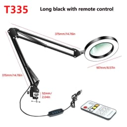 4.3" Real Class 10X Magnlification Stepless pimming 5 Color Mode 84 Of Them LED 10 Levels Provide Bright Light Brightness