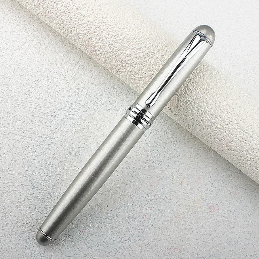 Jinhao X750 Classic Style Silver Clip Metal Fountain Pen 0.5mm Nib Steel Ink Pens for Gift Office Supplies School Supplies
