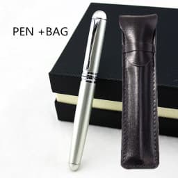 Jinhao X750 Classic Style Silver Clip Metal Fountain Pen 0.5mm Nib Steel Ink Pens for Gift Office Supplies School Supplies